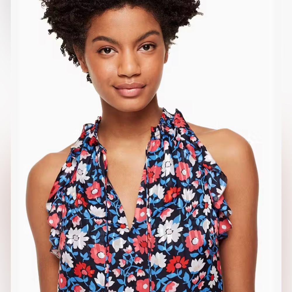 Kate Spade Daisy Satin Stripe Top